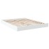 Estructura de cama madera de ingeniería blanca 150x200