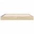 Estructura de cama sin colchón madera roble Sonoma 150x200