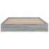 Estructura de cama madera de ingeniería gris Sonoma 100x200