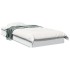 Estructura de cama madera de ingeniería blanca 90x200