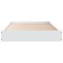 Estructura de cama madera de ingeniería blanca 90x200