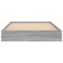 Estructura de cama madera de ingeniería gris Sonoma 75x190