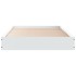 Estructura de cama madera de ingeniería blanca 75x190