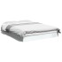 Estructura de cama madera de ingeniería blanca 135x190