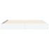 Estructura de cama madera de ingeniería blanca 135x190