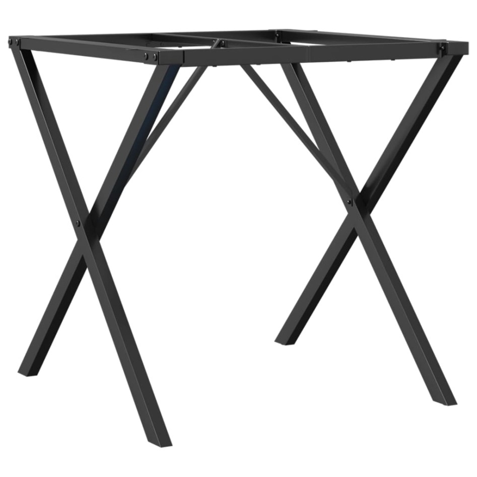 Patas de mesa de comedor estructura X acero 70x70x73