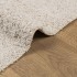 Alfombra de pelo largo moderna crema 160x230