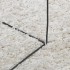 Alfombra de pelo largo moderna crema 160x230