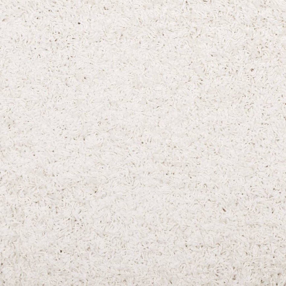 Alfombra de pelo largo moderna crema 160x230