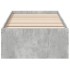 Estructura de cama madera de ingeniería gris hormigón 90x190