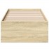 Estructura de cama madera de ingeniería roble Sonoma 90x200