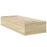 Estructura de cama madera de ingeniería roble Sonoma 90x200