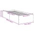 Estructura de cama madera de ingeniería roble Sonoma 90x200