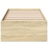 Estructura de cama madera de ingeniería roble Sonoma 100x200