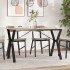 Patas de mesa de comedor estructura Y acero 120x60x73