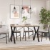 Patas de mesa de comedor estructura Y acero 120x60x73