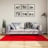 Alfombra de pelo corto suave lavable HUARTE rojo 120x170