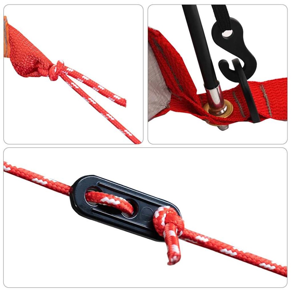 Tienda de campaña túnel 1 persona impermeable gris y