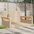 Banco columpio de ratán sintético beige 63x62x40