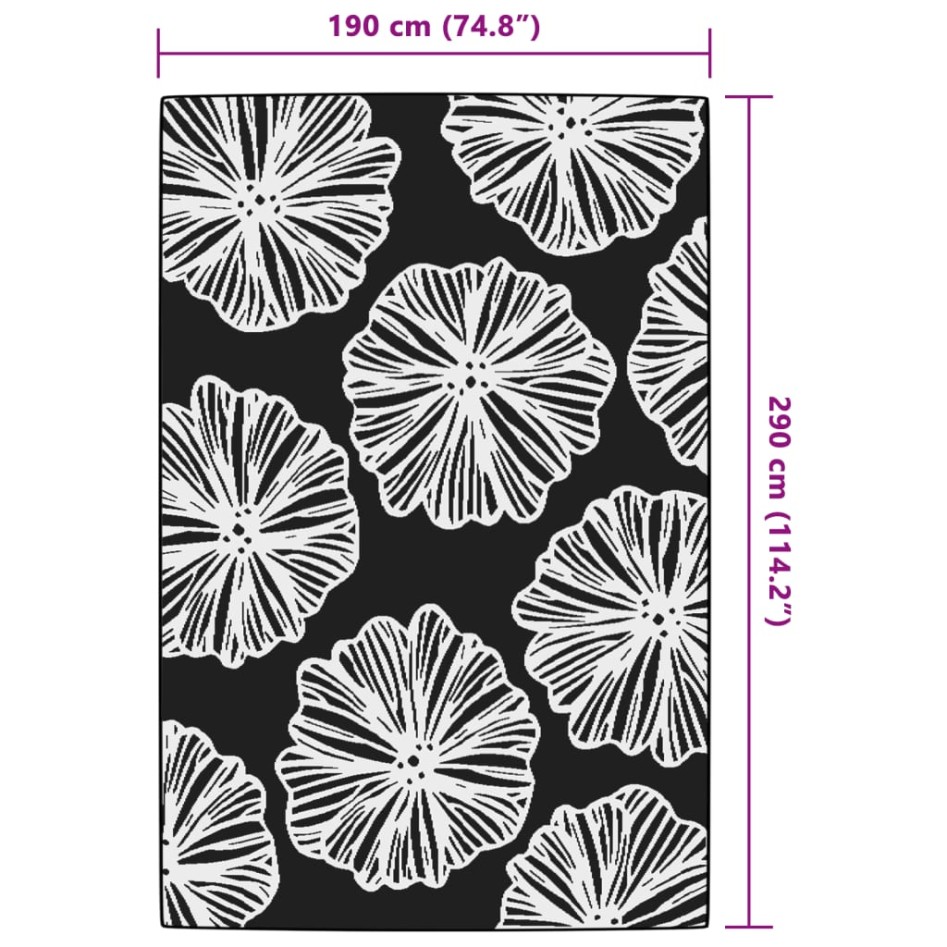 Alfombra de exterior ARAKIL verde 190x290 cm