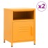 Mesitas de noche 2 uds amarillo mostaza acero 35x35x51
