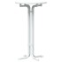 Mesa alta de comedor madera ingeniería y acero blanco