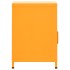 Mesitas de noche 2 uds amarillo mostaza acero 35x35x51