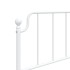 Estructura cama sin colchón con estribo metal blanco 90x190