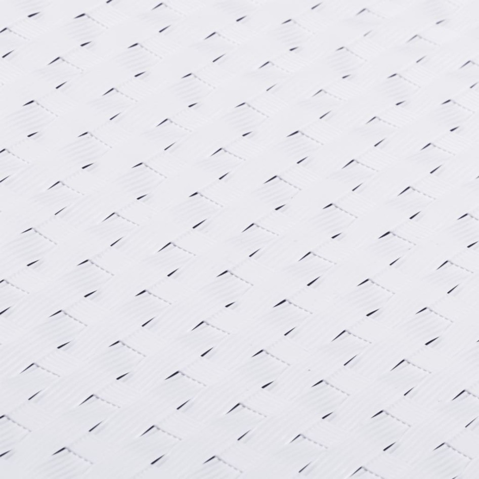 Toldo para balcón ratán sintético blanco 1000x80