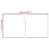 Toldo para balcón ratán sintético blanco 1000x80
