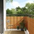 Toldo para balcón ratán sintético marrón claro 500x100