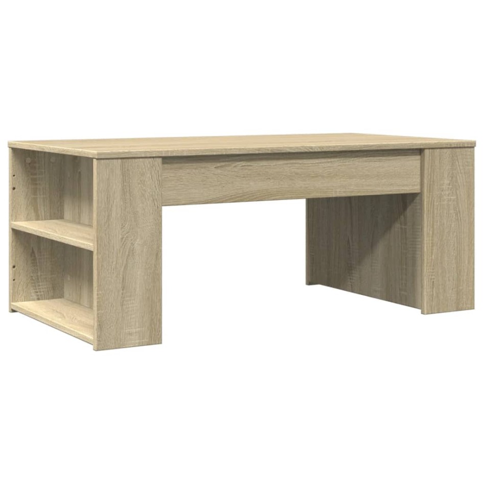 Mesa de centro madera de ingeniería roble Sonoma 102x55x42
