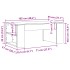 Mesa de centro madera de ingeniería roble Sonoma 102x55x42