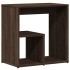 Mesa auxiliar 2 uds madera ingeniería marrón roble 50x30x50