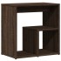 Mesa auxiliar 2 uds madera ingeniería marrón roble 50x30x50