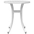 Mesa de jardín aluminio fundido blanco Ø48x53