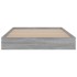Estructura de cama madera de ingeniería gris Sonoma 90x190