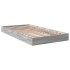 Estructura de cama madera de ingeniería gris Sonoma 90x190
