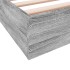 Estructura de cama madera de ingeniería gris Sonoma 90x190