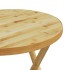 Mesa plegable de jardín de bambú Ø55x75