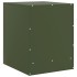 Mesitas de noche 2 unidades acero verde oliva 34,5x39x44