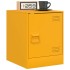 Mesitas de noche 2 uds acero amarillo mostaza 34,5x39x44