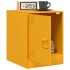 Mesitas de noche 2 uds acero amarillo mostaza 34,5x39x44