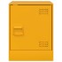 Mesitas de noche 2 uds acero amarillo mostaza 34,5x39x44
