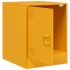 Mesitas de noche 2 uds acero amarillo mostaza 34,5x39x44