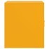 Mesitas de noche 2 uds acero amarillo mostaza 34,5x39x44