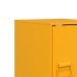 Mesitas de noche 2 uds acero amarillo mostaza 34,5x39x44