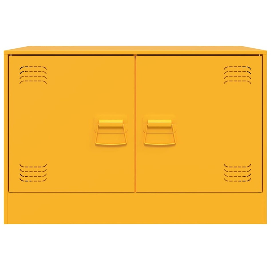 Mueble para TV de acero amarillo mostaza 67x39x44