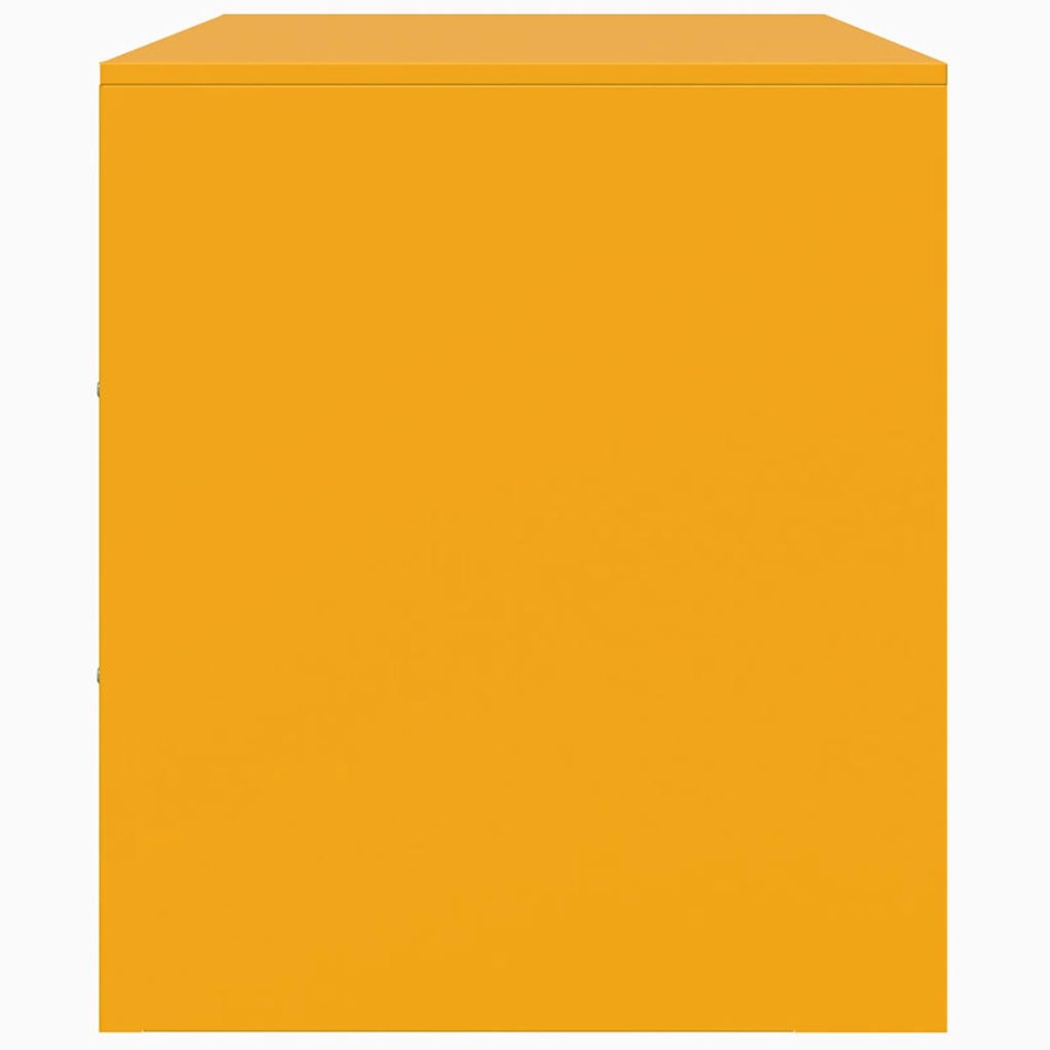 Mueble para TV de acero amarillo mostaza 67x39x44