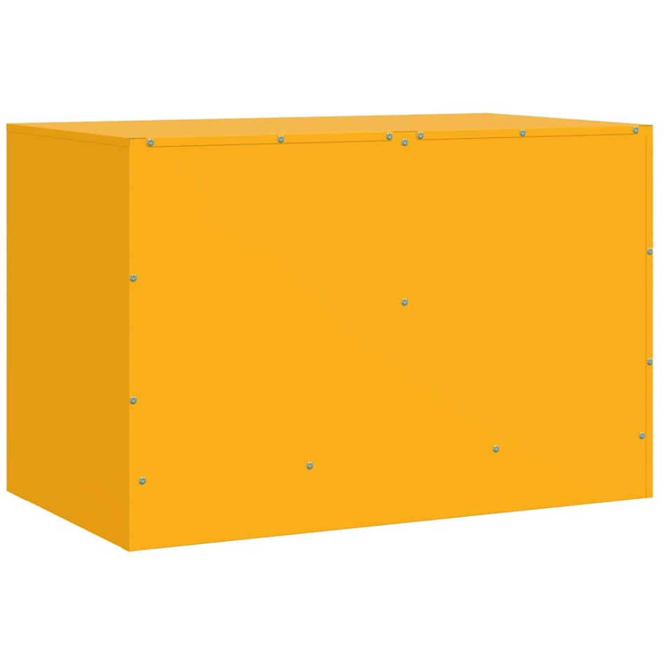 Mueble para TV de acero amarillo mostaza 67x39x44